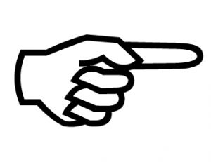 Finger-pointing-icon doigt droite